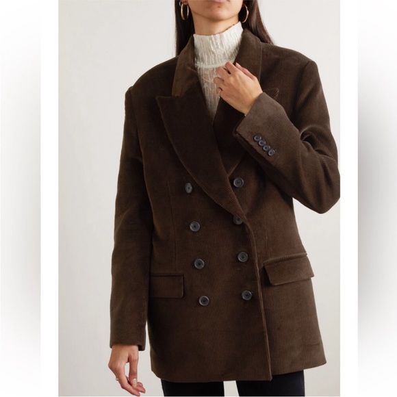 Khaite Tanner Blazer Brown Size 6 - Picture 8 of 11